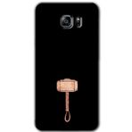 MRCİLETİSİM mrc198505 Thor Çekiç Kılıf HD Desen Baskılı Arka Kapak + Temperli Cam Samsung Galaxy Note 5 ile uyumlu