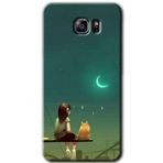 MRCİLETİSİM mrc198532 Kedili Kız Kılıf HD Desen Baskılı Arka Kapak + Temperli Cam Samsung Galaxy Note 5 ile uyumlu