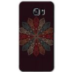 MRCİLETİSİM mrc198570 Mandala Flower Wal Kılıf HD Desen Baskılı Arka Kapak + Temperli Cam Samsung Galaxy Note 5 ile uyumlu
