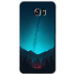 MRCİLETİSİM mrc198574 Night Fores Mount Kılıf HD Desen Baskılı Arka Kapak + Temperli Cam Samsung Galaxy Note 5 ile uyumlu