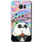 MRCİLETİSİM mrc198610 Milkshake Panda Kılıf HD Desen Baskılı Arka Kapak + Temperli Cam Samsung Galaxy Note 5 ile uyumlu