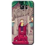 MRCİLETİSİM mrc198660 Morty Kılıf HD Desen Baskılı Arka Kapak + Temperli Cam Samsung Galaxy Note 5 ile uyumlu
