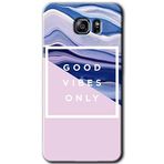MRCİLETİSİM mrc198761 Good Vibes Kılıf HD Desen Baskılı Arka Kapak + Temperli Cam Samsung Galaxy Note 5 ile uyumlu