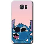 MRCİLETİSİM mrc198781 Stitch Kılıf HD Desen Baskılı Arka Kapak + Temperli Cam Samsung Galaxy Note 5 ile uyumlu