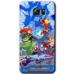 MRCİLETİSİM mrc198913 Avengers Cartoon Kılıf HD Desen Baskılı Arka Kapak + Temperli Cam Samsung Galaxy Note 5 ile uyumlu