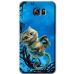 MRCİLETİSİM mrc198927 Çılgın Kedi Kılıf HD Desen Baskılı Arka Kapak + Temperli Cam Samsung Galaxy Note 5 ile uyumlu