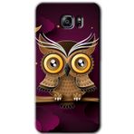 MRCİLETİSİM mrc199125 Owl Bird Branch Kılıf HD Desen Baskılı Arka Kapak Samsung Galaxy Note 5 ile uyumlu