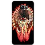 MRCİLETİSİM mrc199318 Kurt Kız Kılıf HD Desen Baskılı Arka Kapak Samsung Galaxy Note 5 ile uyumlu
