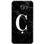 MRCİLETİSİM mrc199423 Siyah Mermer Desenli Ç Harfi Kılıf HD Desen Baskılı Arka Kapak Samsung Galaxy Note 5 ile uyumlu