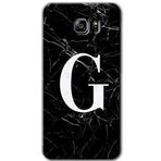 MRCİLETİSİM mrc199428 Siyah Mermer Desenli G Harfi Kılıf HD Desen Baskılı Arka Kapak Samsung Galaxy Note 5 ile uyumlu