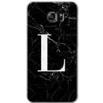 MRCİLETİSİM mrc199434 Siyah Mermer Desenli L Harfi Kılıf HD Desen Baskılı Arka Kapak Samsung Galaxy Note 5 ile uyumlu
