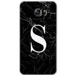 MRCİLETİSİM mrc199442 Siyah Mermer Desenli S Harfi Kılıf HD Desen Baskılı Arka Kapak Samsung Galaxy Note 5 ile uyumlu