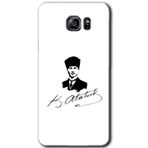MRCİLETİSİM mrc199487 Kemal Atatürk İmza Kılıf HD Desen Baskılı Arka Kapak Samsung Galaxy Note 5 ile uyumlu