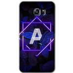 MRCİLETİSİM mrc199507 Dark Neon Yaprak A Harfi Kılıf HD Desen Baskılı Arka Kapak Samsung Galaxy Note 5 ile uyumlu