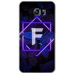 MRCİLETİSİM mrc199512 Dark Neon Yaprak F Harfi Kılıf HD Desen Baskılı Arka Kapak Samsung Galaxy Note 5 ile uyumlu