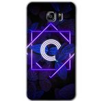 MRCİLETİSİM mrc199523 Dark Neon Yaprak O Harfi Kılıf HD Desen Baskılı Arka Kapak Samsung Galaxy Note 5 ile uyumlu