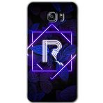 MRCİLETİSİM mrc199538 Dark Neon Yaprak R Harfi Kılıf HD Desen Baskılı Arka Kapak Samsung Galaxy Note 5 ile uyumlu