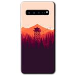 MRCİLETİSİM mrc202886 Gözlem Kulesi Kılıf HD Desen Baskılı Arka Kapak Samsung Galaxy S10 Plus ile uyumlu