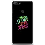 MRCİLETİSİM (mrc20559) Tam Ekran Koruyucu Kılıf HD Baskılı Kılıf Good Things Huawei Y7 2018 ile uyumlu