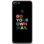 MRCİLETİSİM (mrc20576) Tam Ekran Koruyucu Kılıf HD Baskılı Kılıf Go Your Huawei Y7 2018 ile uyumlu
