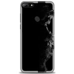 MRCİLETİSİM (mrc20641) Tam Ekran Koruyucu Kılıf HD Baskılı Kılıf Dağ Huawei Y7 2018 ile uyumlu