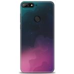 MRCİLETİSİM (mrc20647) Tam Ekran Koruyucu Kılıf HD Baskılı Kılıf Gökyüzü Huawei Y7 2018 ile uyumlu