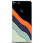 MRCİLETİSİM (mrc20654) Tam Ekran Koruyucu Kılıf HD Baskılı Kılıf Siyah Huawei Y7 2018 ile uyumlu