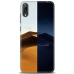 MRCİLETİSİM (mrc20709) Tam Ekran Koruyucu Kılıf HD Baskılı Kılıf Gece ve Gündüz Huawei Y7 Prime 2019 ile uyumlu