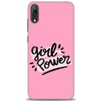 MRCİLETİSİM (mrc20711) Tam Ekran Koruyucu Kılıf HD Baskılı Kılıf Girll Power Huawei Y7 Prime 2019 ile uyumlu