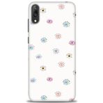 MRCİLETİSİM (mrc20730) Tam Ekran Koruyucu Kılıf HD Baskılı Kılıf Renkli Gözler Huawei Y7 Prime 2019 ile uyumlu