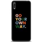 MRCİLETİSİM (mrc20744) Tam Ekran Koruyucu Kılıf HD Baskılı Kılıf Go Your Huawei Y7 Prime 2019 ile uyumlu