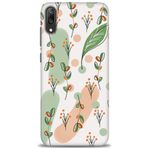 MRCİLETİSİM (mrc20747) Tam Ekran Koruyucu Kılıf HD Baskılı Kılıf Flower Pattern Huawei Y7 Prime 2019 ile uyumlu