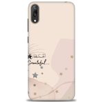 MRCİLETİSİM (mrc20752) Tam Ekran Koruyucu Kılıf HD Baskılı Kılıf Greateful Huawei Y7 Prime 2019 ile uyumlu