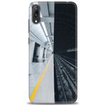 MRCİLETİSİM (mrc20765) Tam Ekran Koruyucu Kılıf HD Baskılı Kılıf Metro Station Huawei Y7 Prime 2019 ile uyumlu