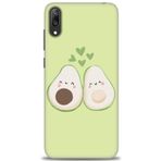 MRCİLETİSİM (mrc20773) Tam Ekran Koruyucu Kılıf HD Baskılı Kılıf Avacado Huawei Y7 Prime 2019 ile uyumlu