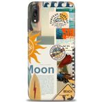 MRCİLETİSİM (mrc20779) Tam Ekran Koruyucu Kılıf HD Baskılı Kılıf Moon Huawei Y7 Prime 2019 ile uyumlu