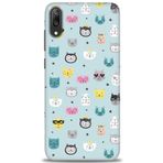 MRCİLETİSİM (mrc20794) Tam Ekran Koruyucu Kılıf HD Baskılı Kılıf Cats Huawei Y7 Prime 2019 ile uyumlu