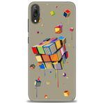 MRCİLETİSİM (mrc20803) Tam Ekran Koruyucu Kılıf HD Baskılı Kılıf Zeka Küpü Huawei Y7 Prime 2019 ile uyumlu