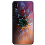 MRCİLETİSİM mrc2362 Çiçek Motif Kılıf Baskılı Kapak 5D Tam Kaplayan Cam Samsung Galaxy A10s ile uyumlu