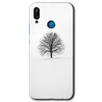 MRCİLETİSİM mrc25847 Alone Tree Kılıf Baskılı Kapak 5D Tam Kaplayan Cam Huawei P20 Lite ile uyumlu