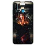 MRCİLETİSİM mrc25871 V for Fire Kılıf Baskılı Kapak 5D Tam Kaplayan Cam Huawei P30 Lite ile uyumlu