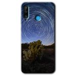 MRCİLETİSİM mrc25905 Eclipse Sky Kılıf Baskılı Kapak 5D Tam Kaplayan Cam Huawei P30 Lite ile uyumlu