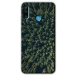 MRCİLETİSİM mrc25990 Çam Ağacı Ormanı Kılıf Baskılı Kapak 5D Tam Kaplayan Cam Huawei P30 Lite ile uyumlu