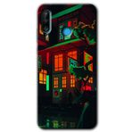 MRCİLETİSİM mrc26342 China Street Kılıf Baskılı Kapak 5D Tam Kaplayan Cam Huawei P30 Lite ile uyumlu