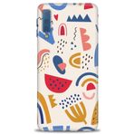 MRCİLETİSİM mrc3617 Kılıf HD Baskılı Kılıf Çizim Samsung Galaxy A7 2018 ile uyumlu