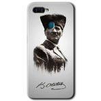 MRCİLETİSİM (mrc39669) Mustafa Kemal Atatürk Kılıf HD Desen Baskılı Arka Kapak Oppo A5s ile uyumlu