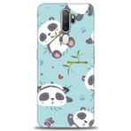 MRCİLETİSİM (mrc4045) Tam Ekran Koruyucu Kılıf HD Baskılı Kılıf Pandalar Oppo A9 2020 ile uyumlu