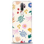 MRCİLETİSİM (mrc4060) Tam Ekran Koruyucu Kılıf HD Baskılı Kılıf Renkli Yapraklar Oppo A9 2020 ile uyumlu