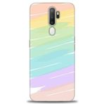 MRCİLETİSİM (mrc4063) Tam Ekran Koruyucu Kılıf HD Baskılı Kılıf Renk Paleti Oppo A9 2020 ile uyumlu