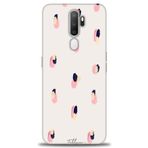 MRCİLETİSİM (mrc4065) Tam Ekran Koruyucu Kılıf HD Baskılı Kılıf Pembe Lacivert Oppo A9 2020 ile uyumlu